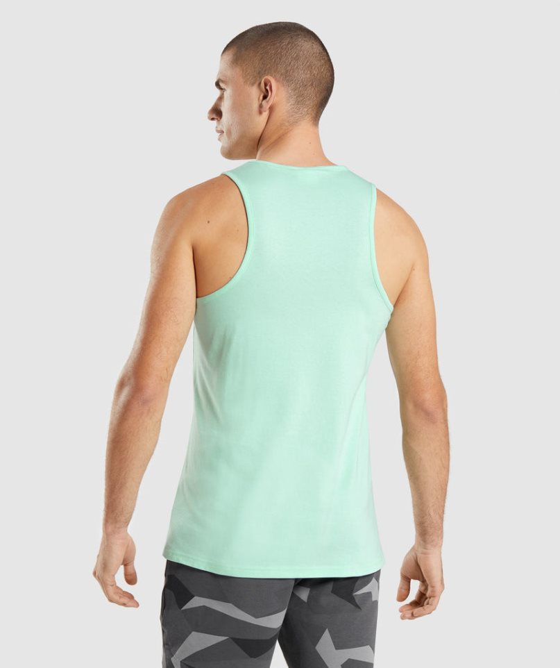 Men's Gymshark Critical Tanks Mint | CA 357A01